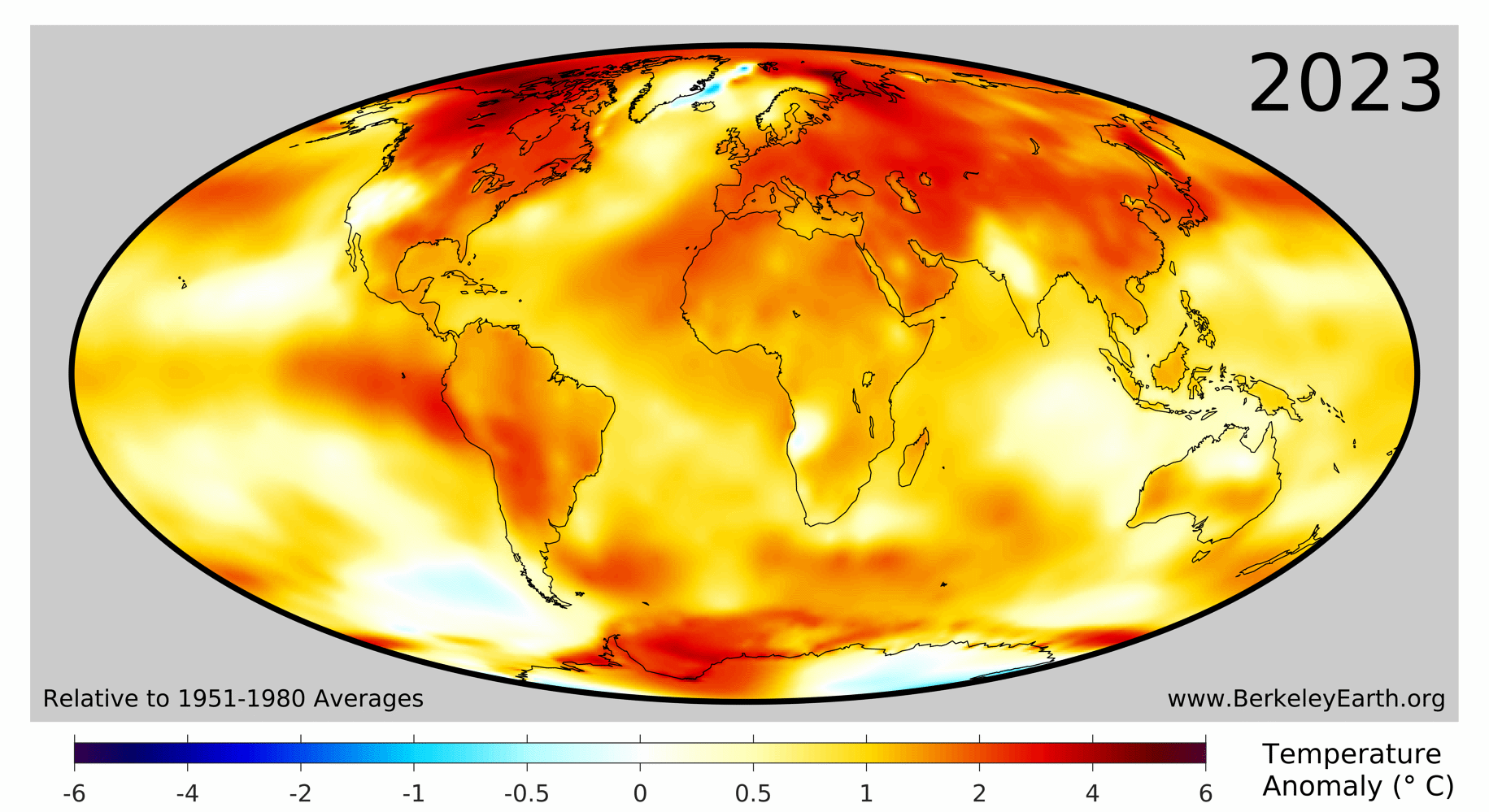 Global Temperature Anomaly Map